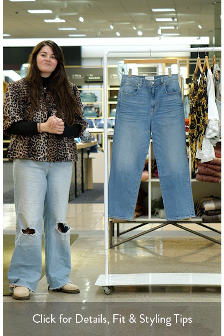 London High Waist Crop Straight Leg Jeans video