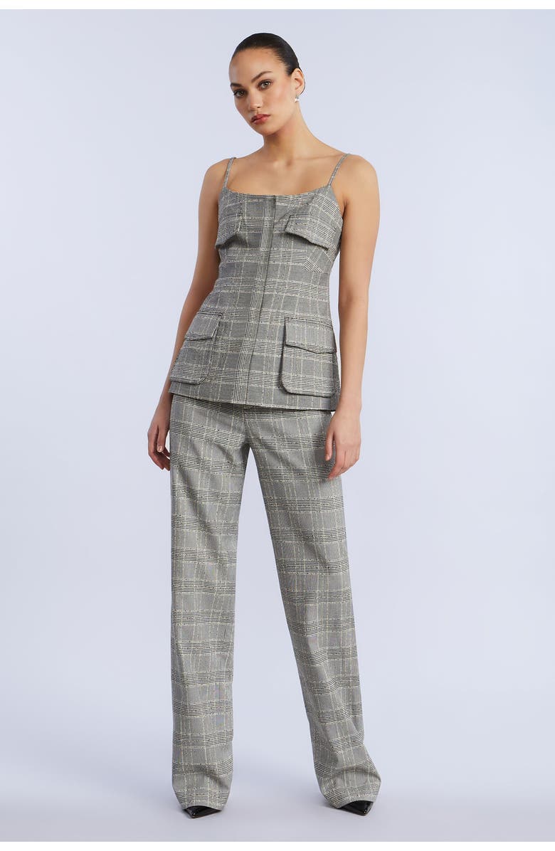 BCBGMAXAZRIA Glen Plaid Vest, Main, color, Glen Plaid