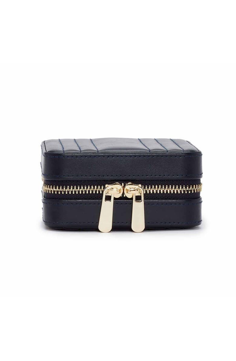 WOLF Maria Small Zip Jewelry Case, Alternate, color, Navy