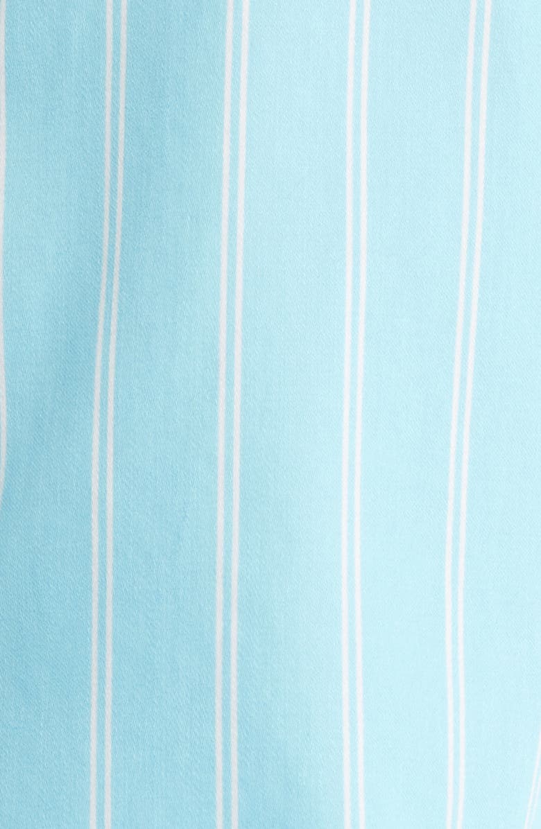 French Connection Alexis Stripe Poplin Shirt, Alternate, color, 40-Blue Lagoon
