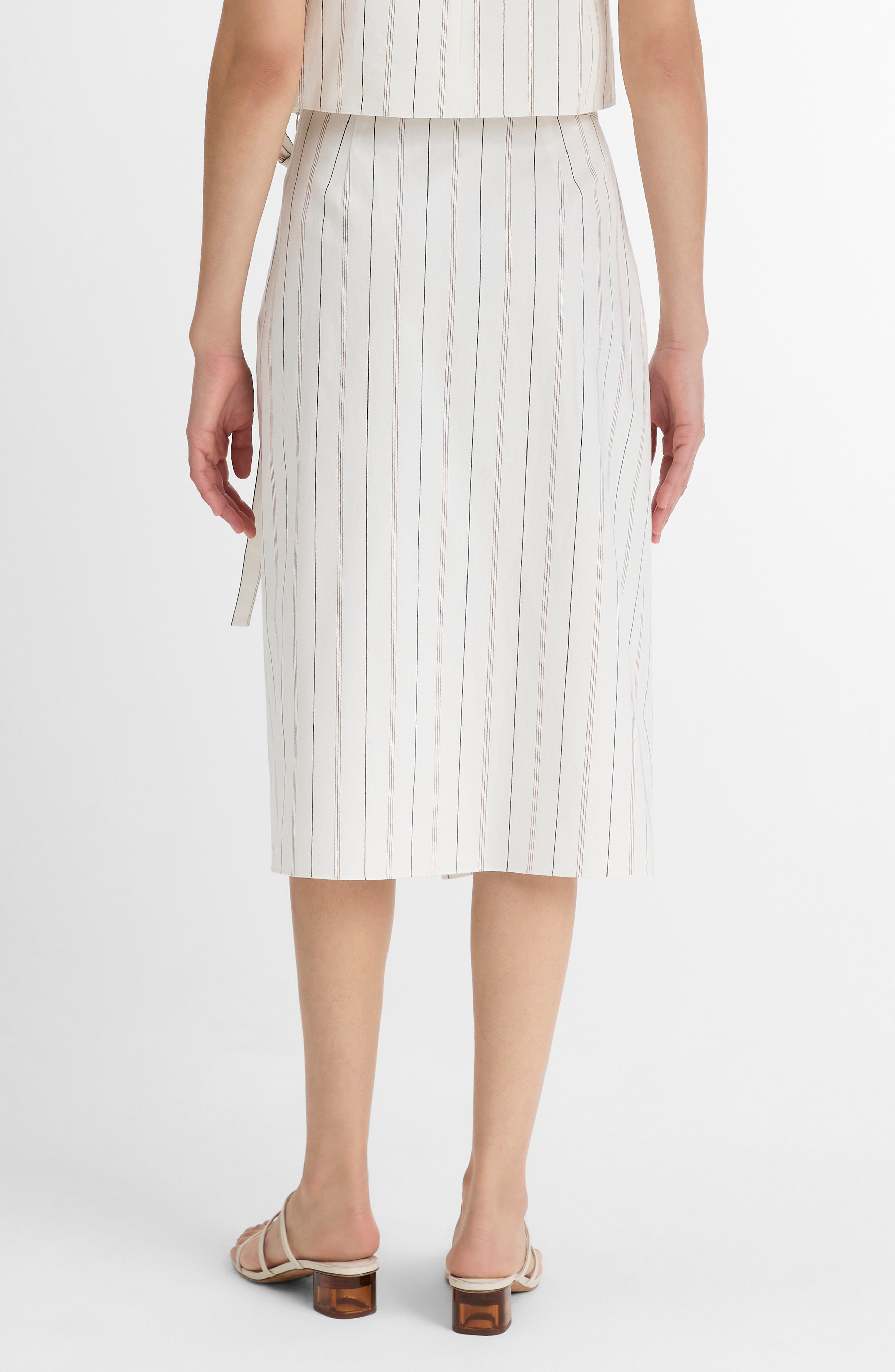 Seedling Stripe Cotton Wrap Skirt - image 2