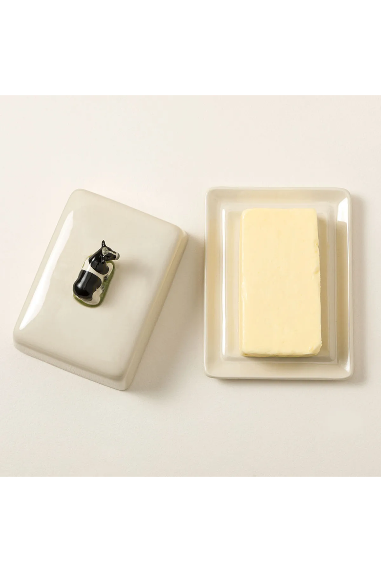 Cow Butter Dish by KA&F Group LLC, Main, color, Multi