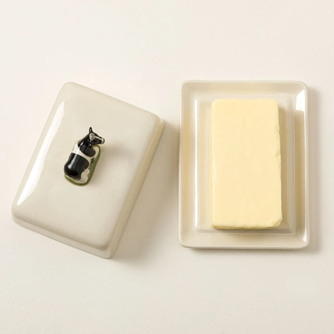 Cow Butter Dish by KA&F Group LLC