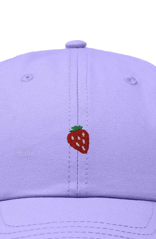 Dalix Lil Strawberry Dad Cap In Purple