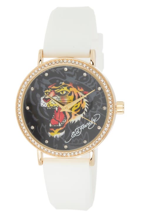 Silicone Strap Watch, 38mm