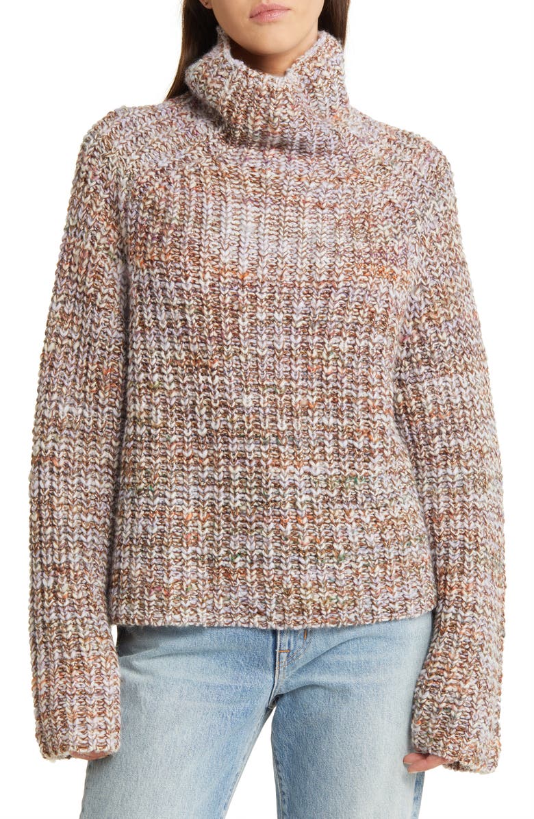 rag & bone Daphne Marled Funnel Neck Sweater, Main, color, 