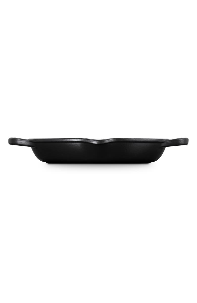 Le Creuset Signature Deep Round Enamel Cast Iron Grill Pan, Alternate, color, Licorice