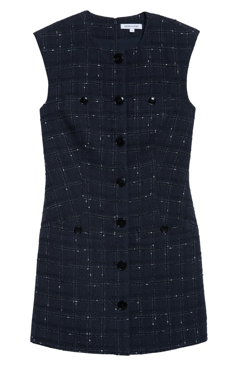 Veronica Beard Tamara Sleeveless Minidress, Alternate, color, Navy Off White