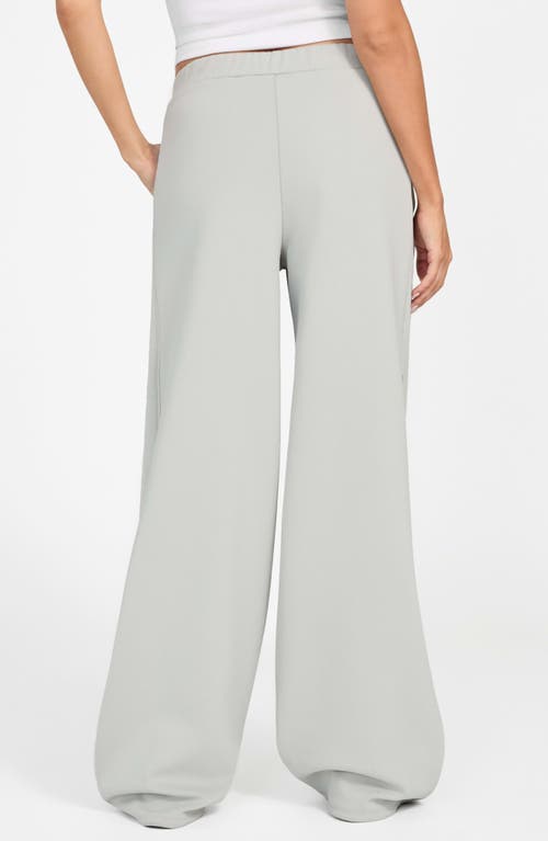 Guess Octavia Wide Leg Sweatpants In Gray
