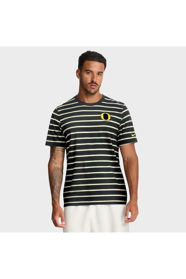 Men's Nike Black Oregon Ducks Athletic Prep Legacy Summit Stripe T-Shirt, Main, color, Black