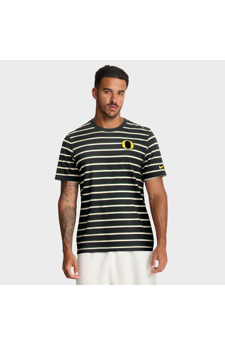 Nike Men's Nike Black Oregon Ducks Athletic Prep Legacy Summit Stripe T-Shirt, Main, color, Black