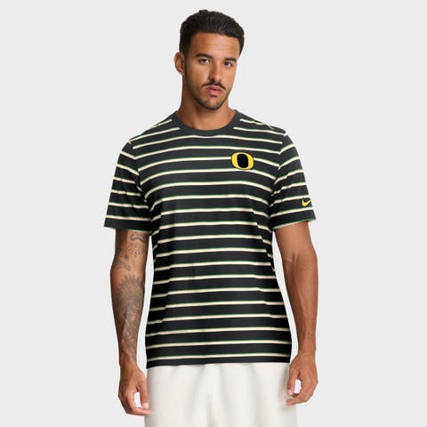 Men's Nike Black Oregon Ducks Athletic Prep Legacy Summit Stripe T-Shirt
