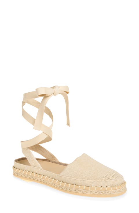 The d'Orsay Ankle Tie Espadrille Flat (Women)