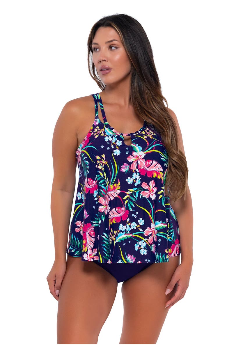 Sunsets Escape Sadie Tankini Swimsuit Top, Main, color, 
