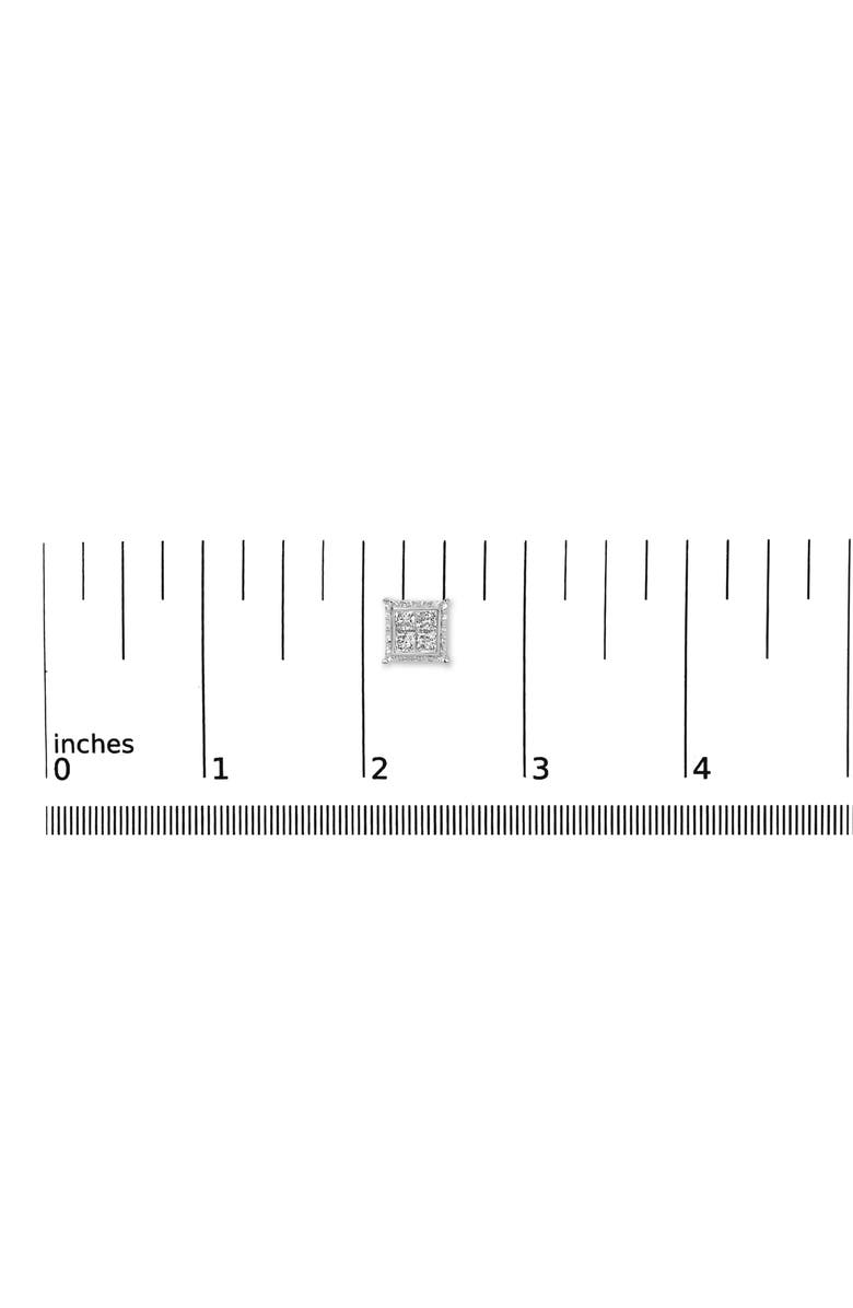 Haus of Brilliance 14K White Gold 2.0 Cttw Lab Grown Diamond Wavy Quad Stud Earrings, Alternate, color, White