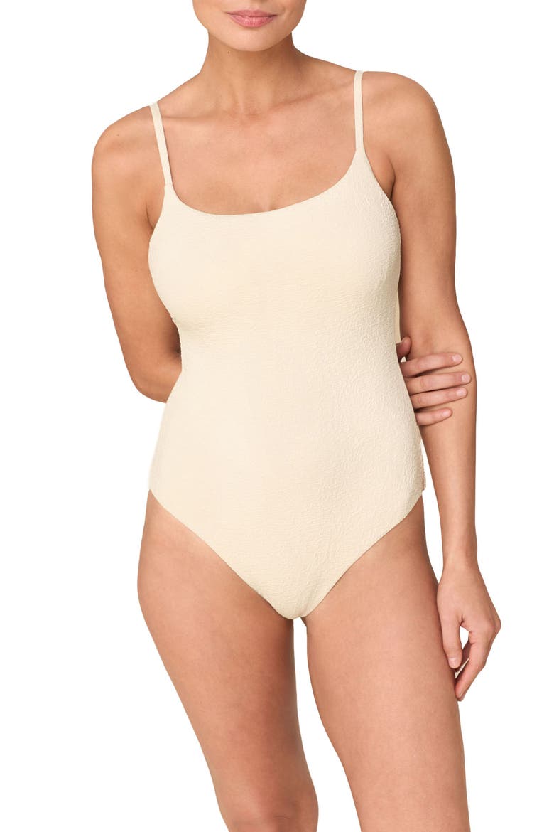 The Jetties One-Piece Swimsuit, Main, color, GARDENIA