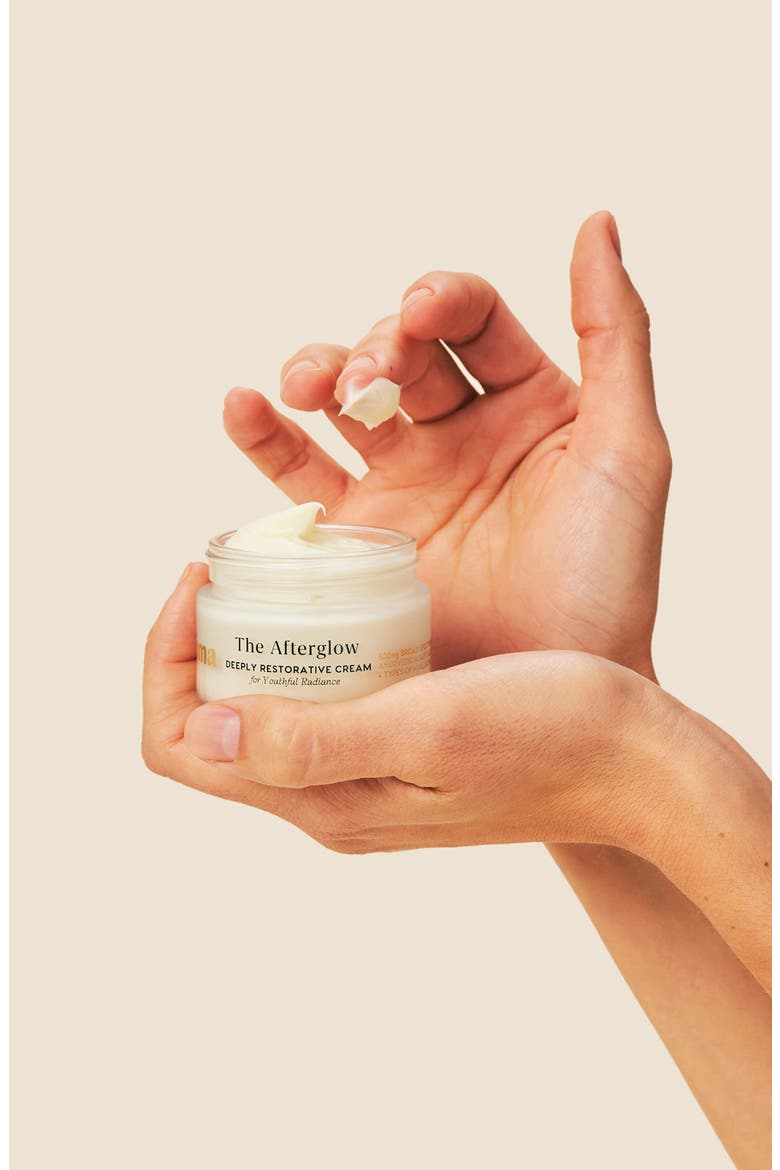 The Afterglow Vegan Collagen Cream with Hyaluronic Acid & 500mg CBD, Alternate, color, NO COLOR
