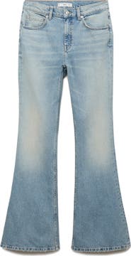 MANGO Mid Rise Flare Jeans