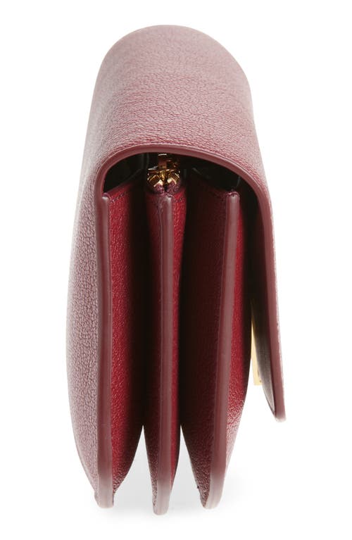 Savette The Florence Leather Clutch In Wine