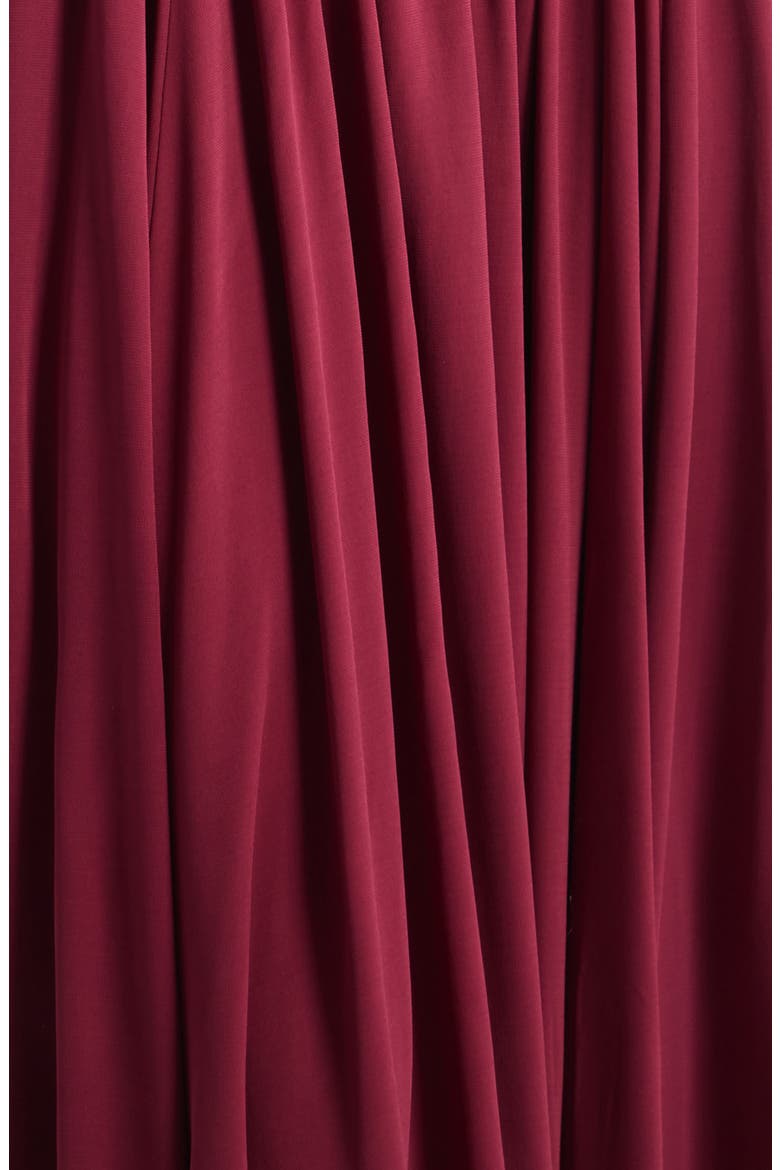 Faria Center Ruched Sleeveless Midi Dress, Alternate, color, OXBLOOD