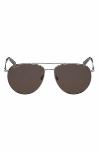 FERRAGAMO 60mm Aviator Sunglasses