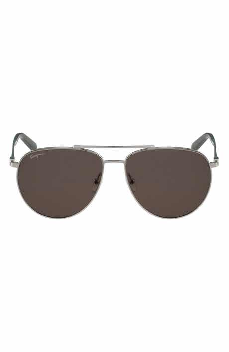 FERRAGAMO 60mm Aviator Sunglasses