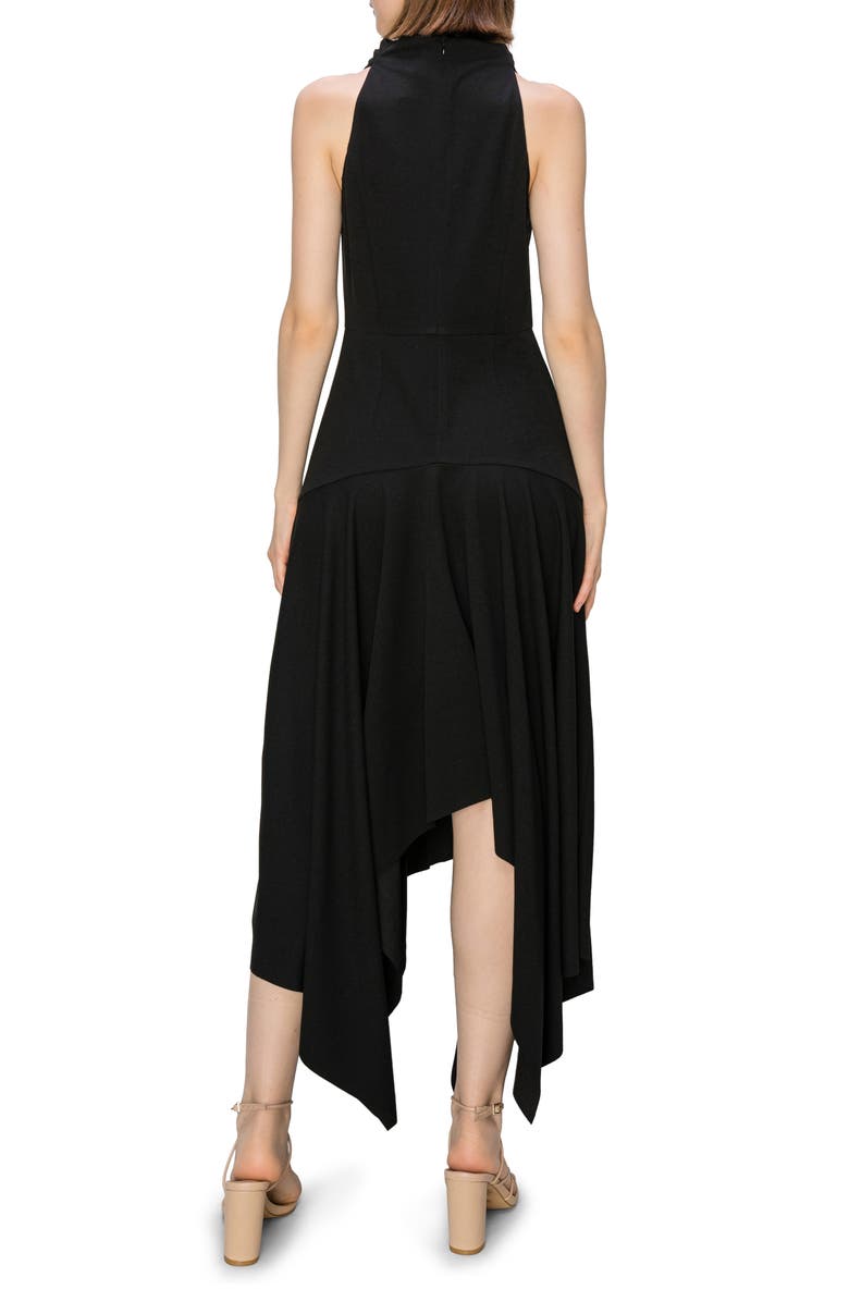 MELLODAY Handkerchief Hem Mock Neck Dress, Alternate, color, 