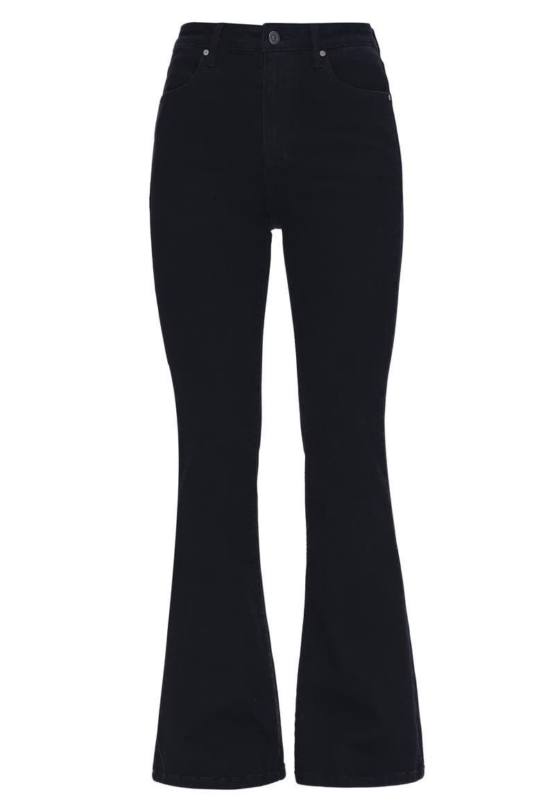 High Waist Flare Jeans, Alternate, color, SOLID BLACK