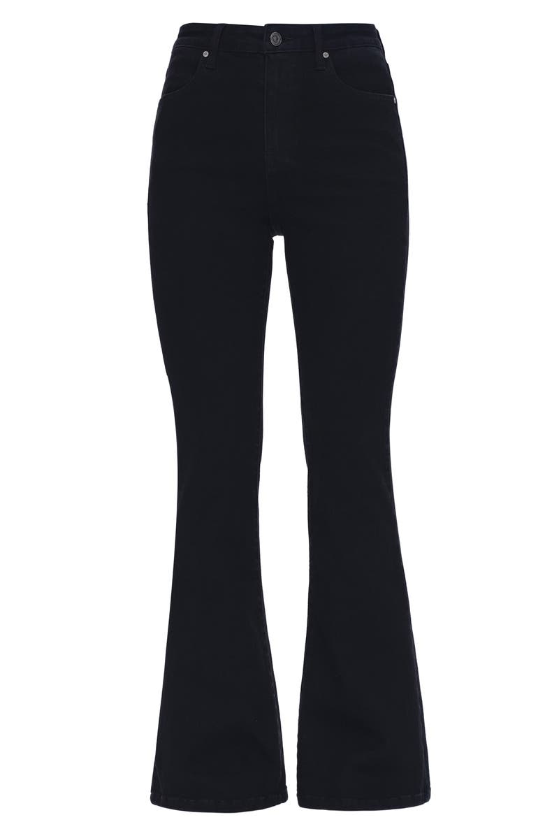 Bayeas High Waist Flare Jeans, Alternate, color, Solid Black