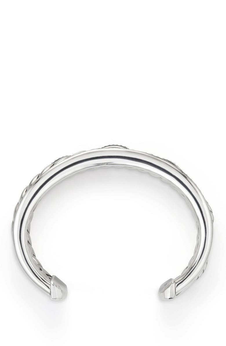 David Yurman Wellesley Link Cuff with Diamonds, 27mm, Alternate, color,