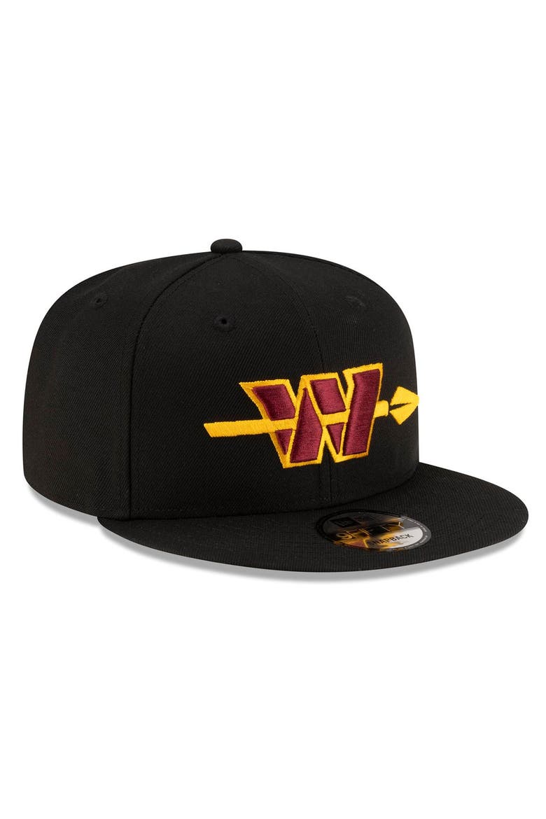 Men's New Era Black Washington Commanders Alternate 9FIFTY Snapback Hat, Alternate, color, Black