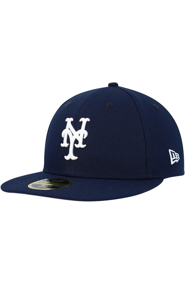 New Era Men's New Era Navy New York Mets Oceanside Low Profile 59FIFTY Fitted Hat, Main, color,