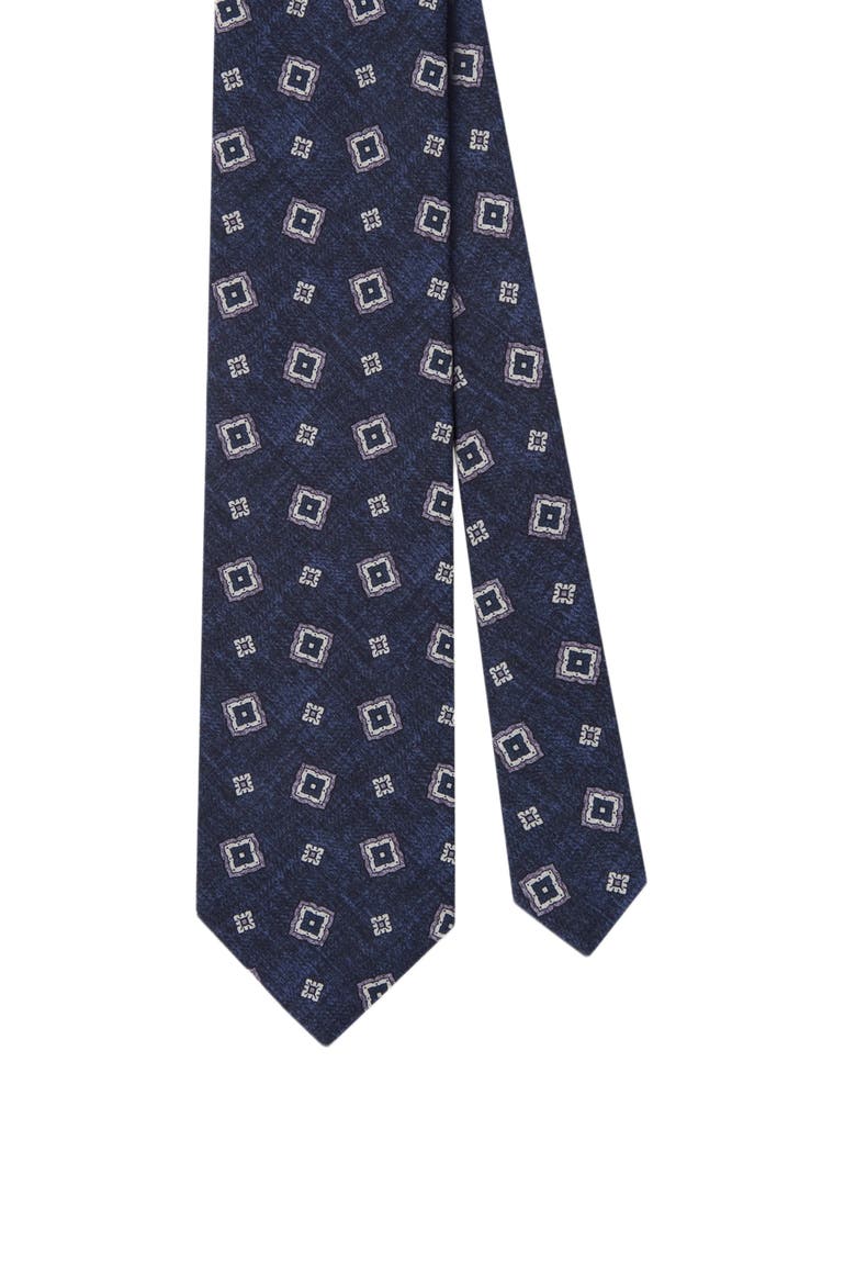 Robert Square Medallion Best of Class Necktie, Main, color, Blue