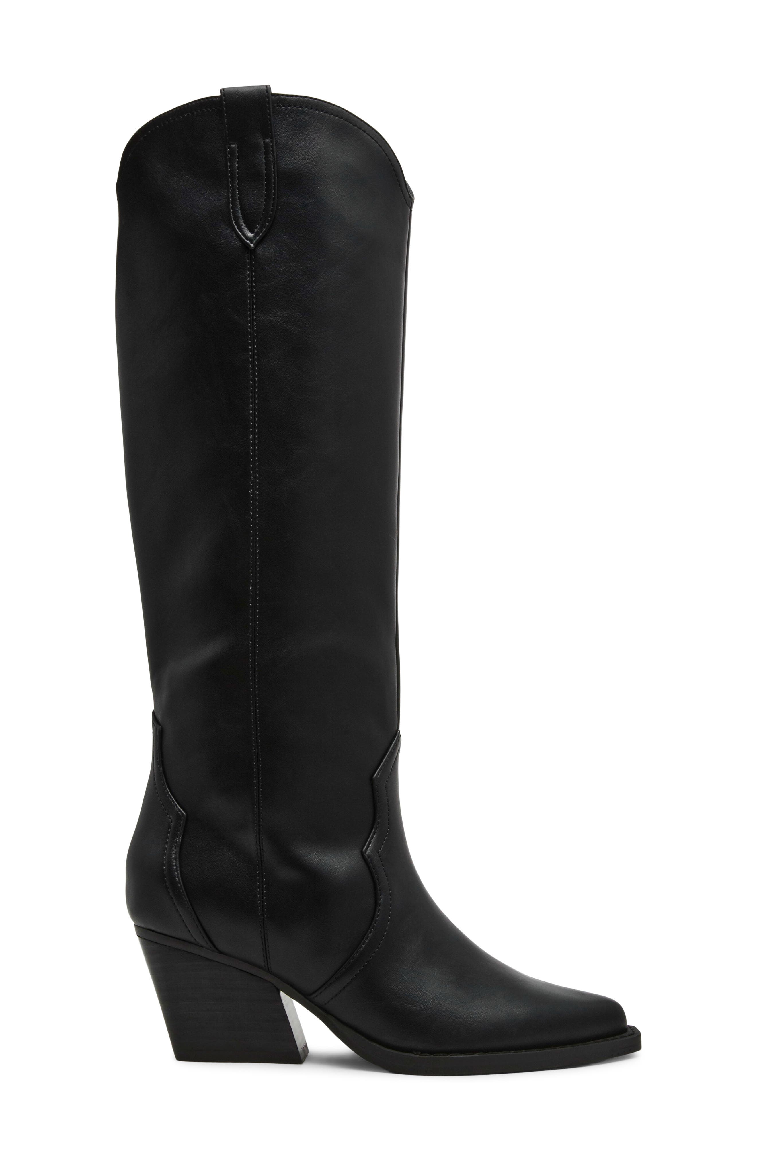 Anney Western Boot, Alternate, color, BLACK