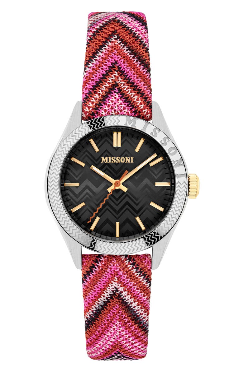 Missoni Classic Textile Strap Watch, 34mm, Main, color,