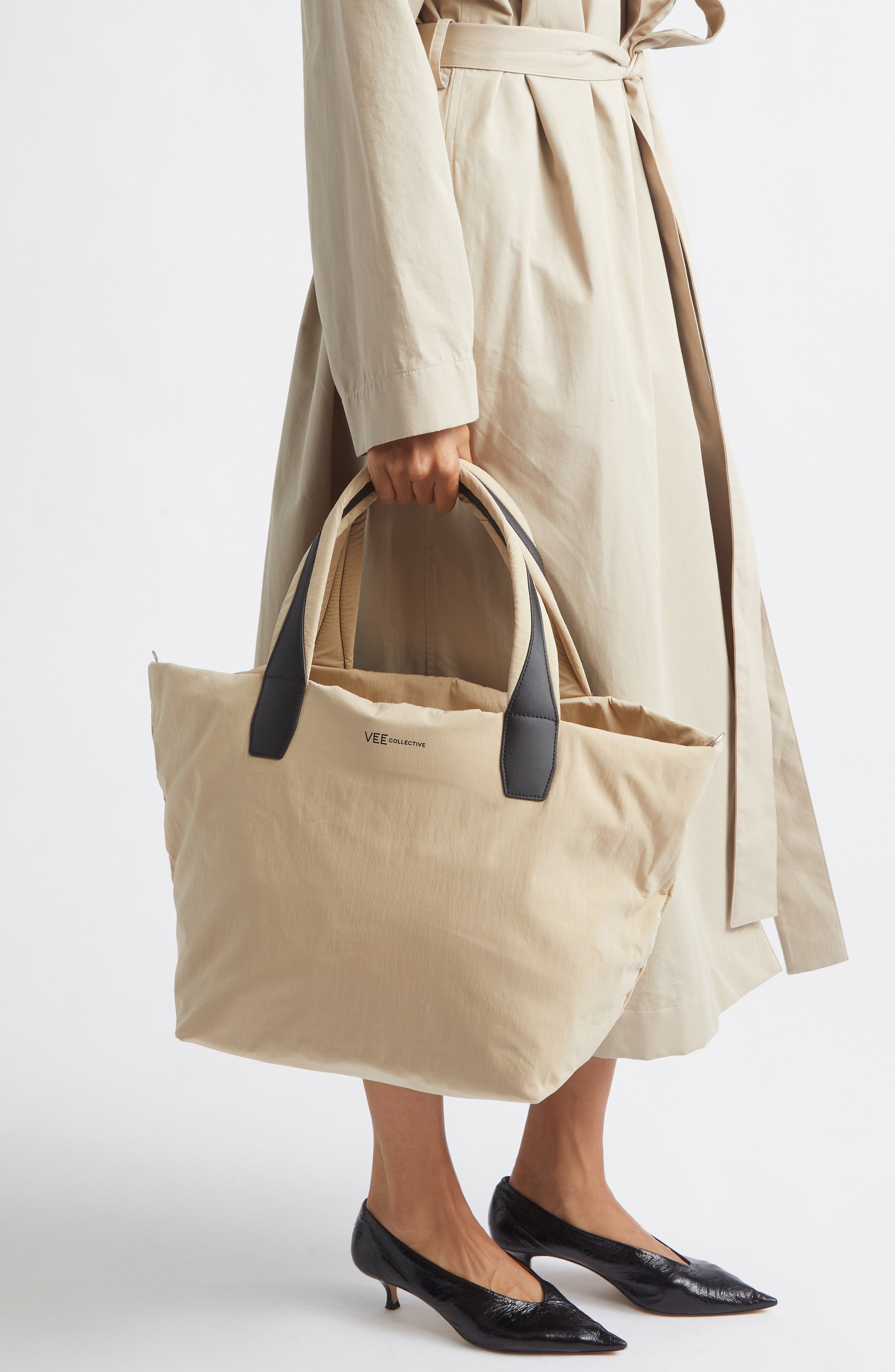 VeeCollective Medium Essence Tote, Alternate, color, Beige Trench