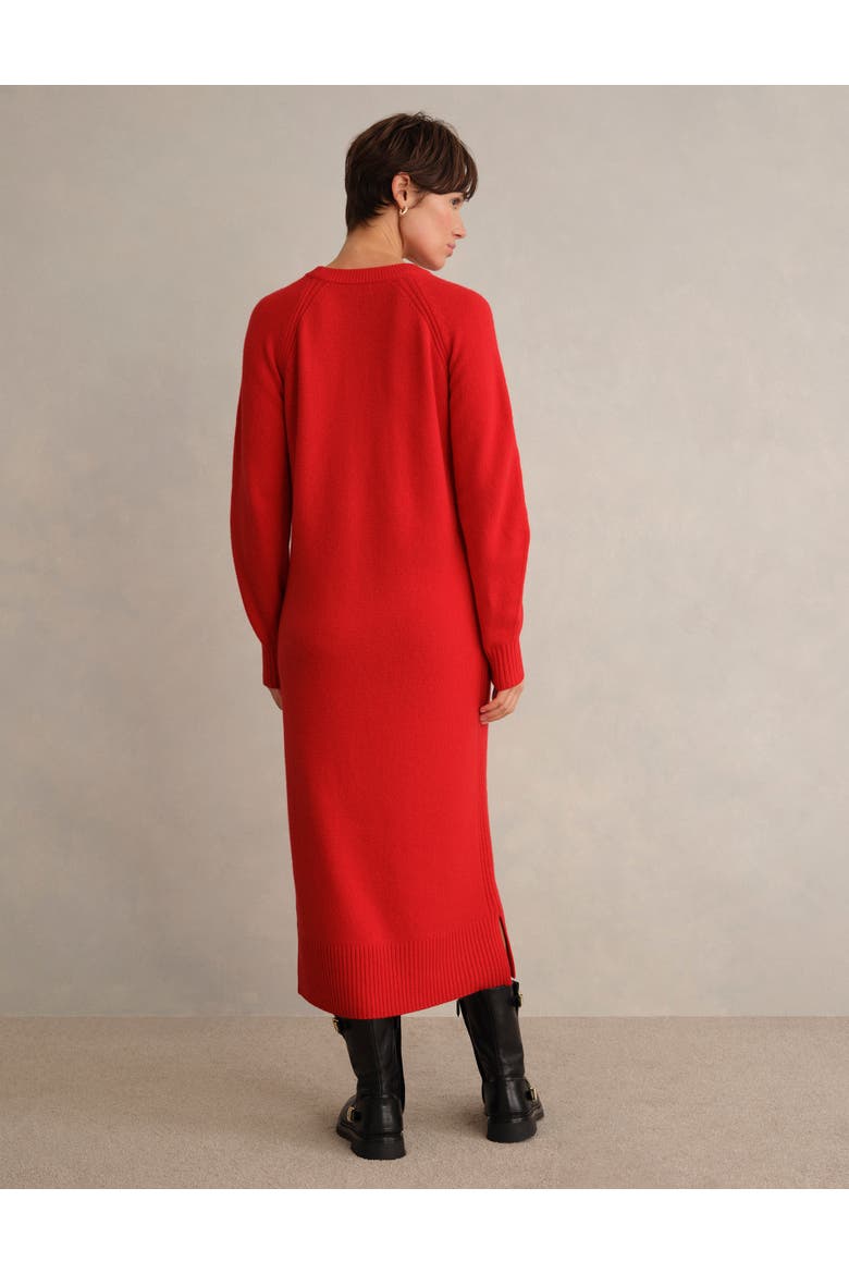 Claudia Knitted Midi Dress, Alternate, color, Pepper Red