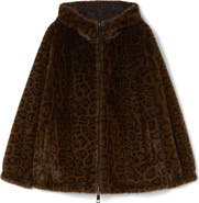 Marina Rinaldi King Reversible Faux Fur Hooded Coat