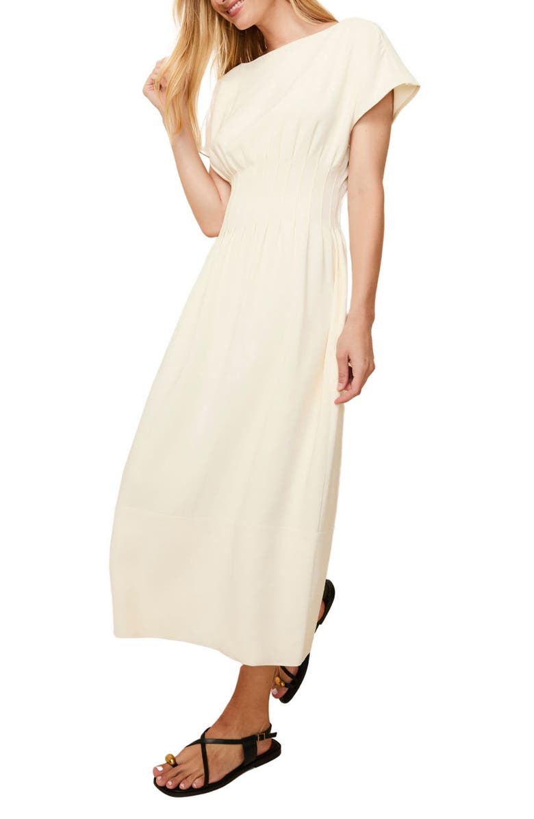 Solid & Striped The Greer Shaped Waist Midi Dress, Main, color,