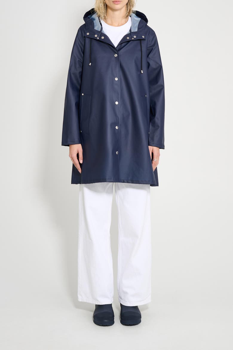 Mosebacke Lightweight Raincoat, Alternate, color, Navy