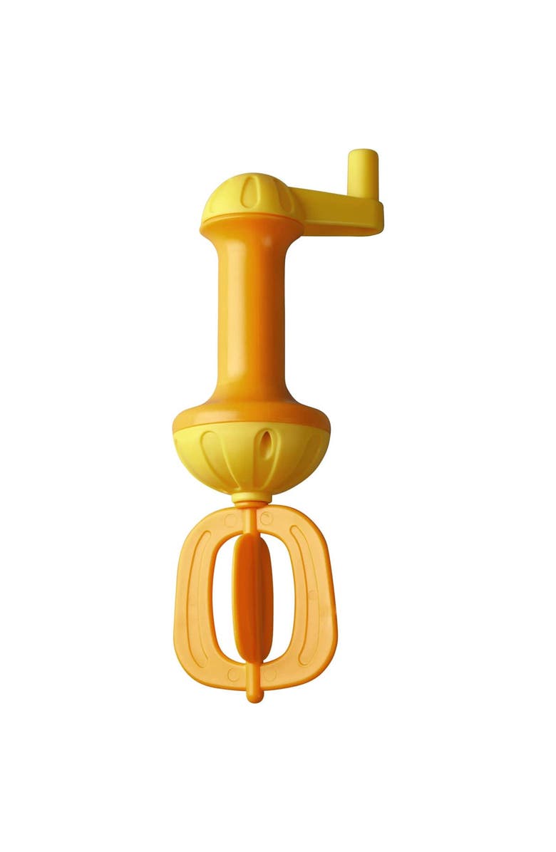 HABA Toddler Bath Toys Bubble Bath Whisk for Sensory Play, Bubble Maker for Bathtub and Fun Beach and Water Toys for Toddlers, Yellow, Main, color, Orange Multi