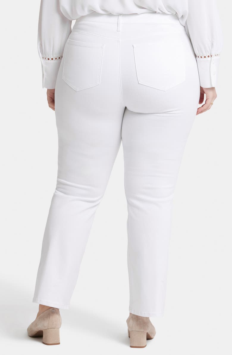 NYDJ Barbara Side Slit Bootcut Jeans, Alternate, color, Optic White