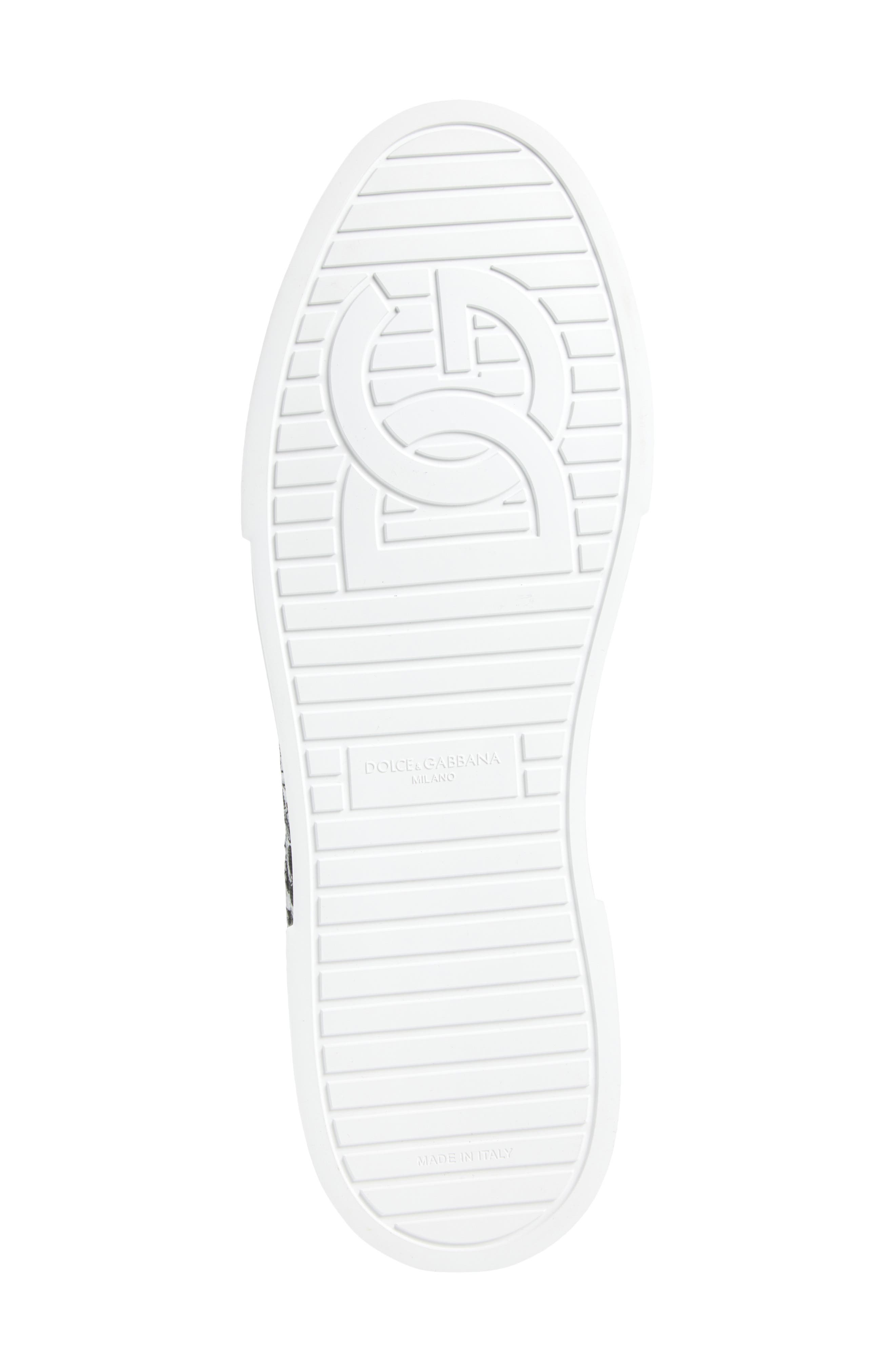 Dolce&Gabbana Portofino Majolica Print Sneaker, Alternate, color, Iu3tn Maiolica 3 Nero