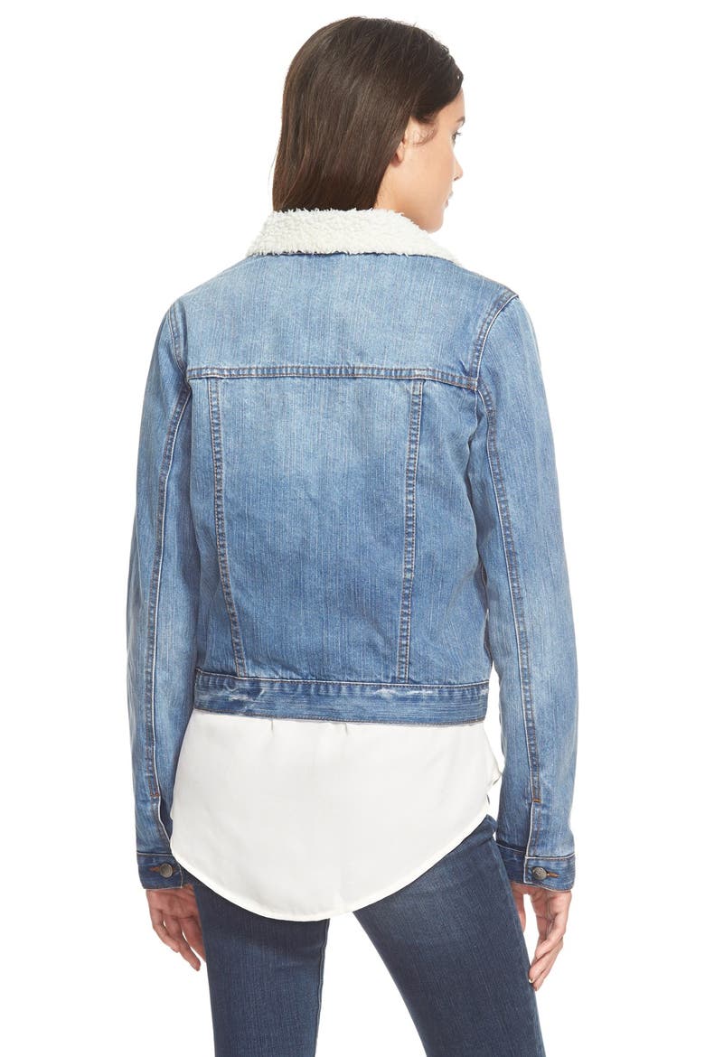 'Santa Fe' Denim Jacket, Alternate, color, BLUE