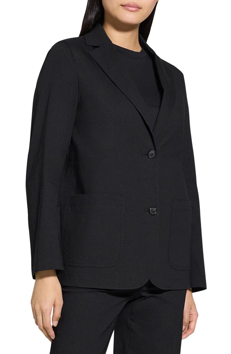 Theory Relaxed Fit Linen Blend Blazer, Alternate, color, 