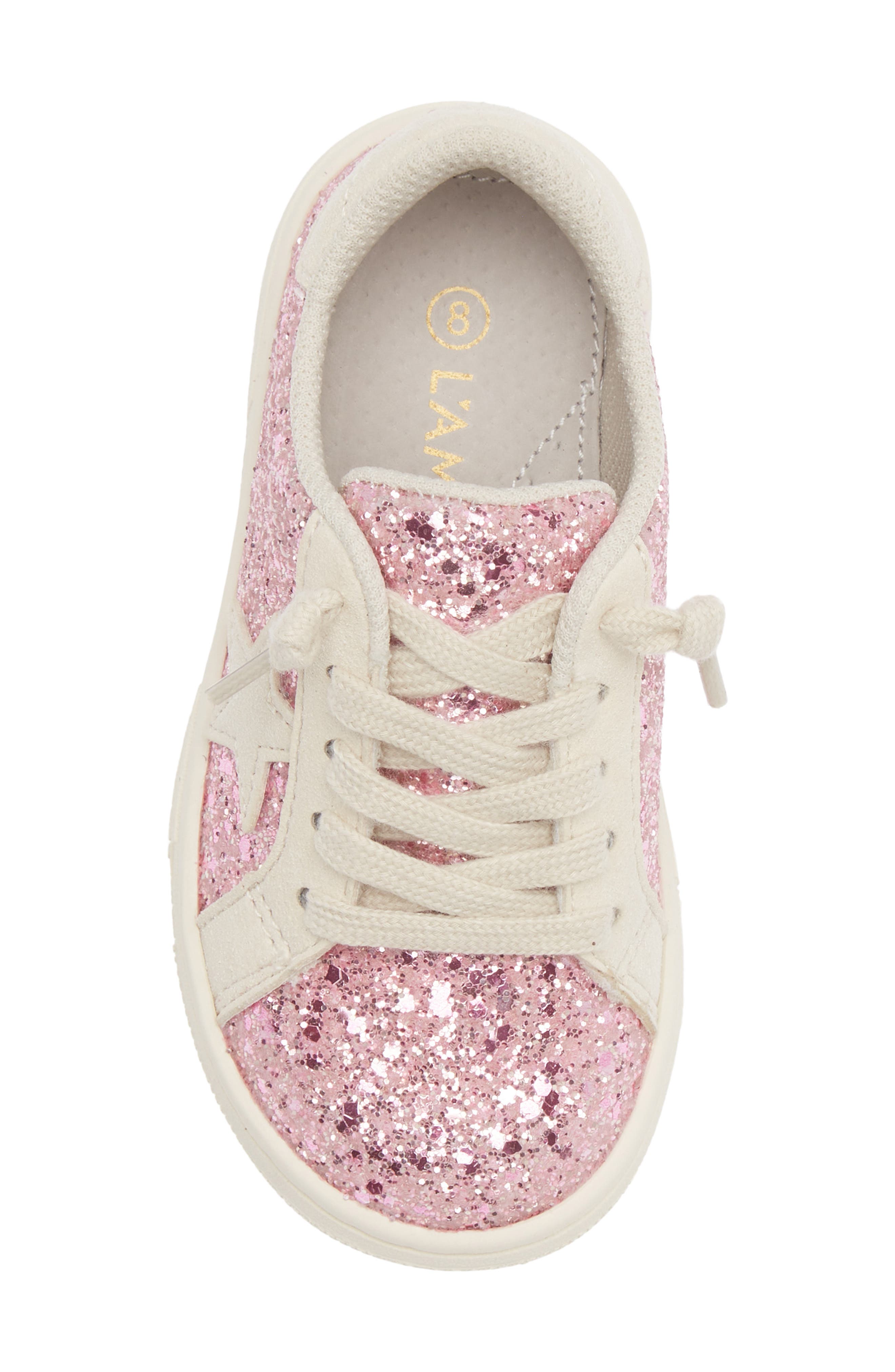 Kids' Kinely Glitter Star Sneaker, Alternate, color, GLITTER PINK