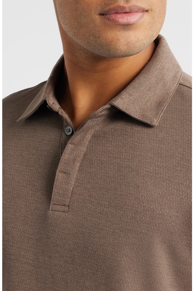 Glendale Long Sleeve Cotton Blend Polo, Alternate, color, POTTERY
