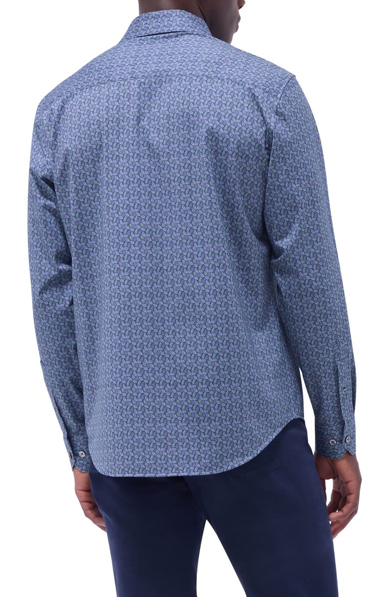Bugatchi Jimmy OoohCotton<sup>®</sup> Button-Up Shirt, Alternate, color, Graphite