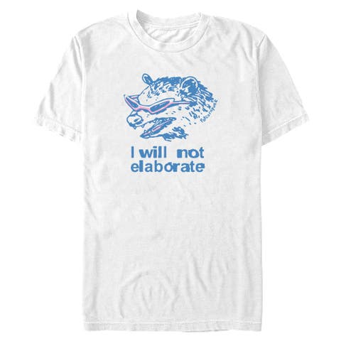 Men's Lost Gods Opossum Will Not Elaborate  Graphic T-Shirt