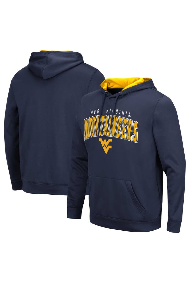 COLOSSEUM Men's Colosseum Navy West Virginia Mountaineers Resistance Pullover Hoodie, Main, color, Navy